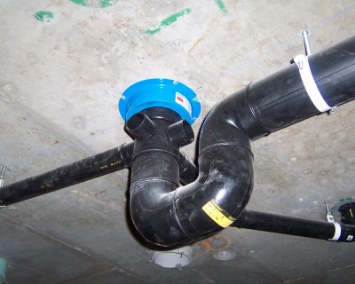 correct installation of PROMASEAL® FCS Retrofit Collars (Socket Collars), designed to be fitted to existing pipe work that passes through floor slabs.